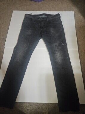 Diesel Industry Mens Black Jeans 31